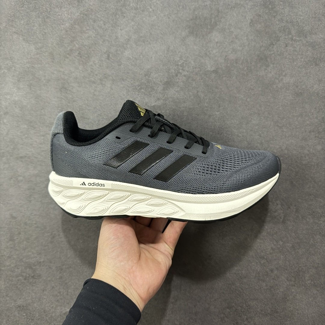 【公司级】Adidas Fresh Foam 网面透气减震防滑耐磨低帮跑步鞋 货号：B25214 尺码：40-45-选品中心