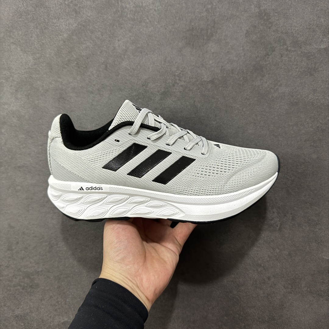 【公司级】Adidas Fresh Foam 网面透气减震防滑耐磨低帮跑步鞋 货号：B25216 尺码：40-45-选品中心