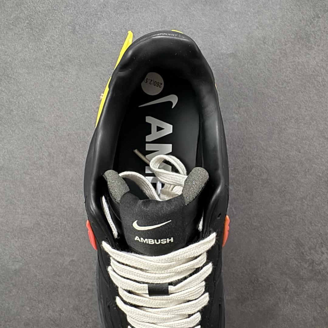 图片[7]-福利特价【GQ福利】Ambush x Nike Air Force 1‘07 Low 耐克 空军一号联名 低帮休闲板鞋 鞋款鞋身以及内衬均采用了纯色皮革打造 标志性的超大Swoosh依旧采用了突出鞋面的造型 鞋舌标签也带有LOGO 鞋带顶端还带有特殊的鞋带扣设计 后跟处搭载了TPU设计 尺码：36 36.5 37.5 38 38.5 39 40 40.5 41 42 42.5 43 44 45 编码：GQA180190-选品中心