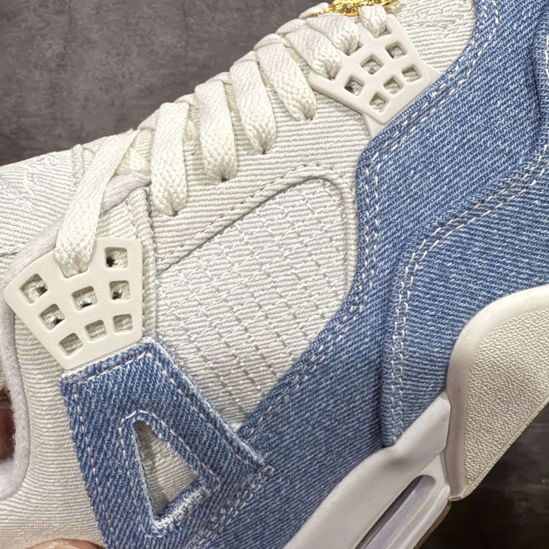 图片[4]-【KZ纯原】Air Jordan 4 Denim \”Worn Blue\” AJ4 乔4水洗丹宁 IB6716-100  大厂纯原出品 正确细节 原材料打造 价格不杀猪 整双鞋采用深浅双色水洗丹宁面料覆盖鞋身，刻意保留粗犷车缝线与毛边做旧细节，营造自然磨损的复古韵味。  尺码：36 36.5 37.5 38 38.5 39 40 40.5 41 42 42.5 43 44 44.5 45 46 47.5-选品中心