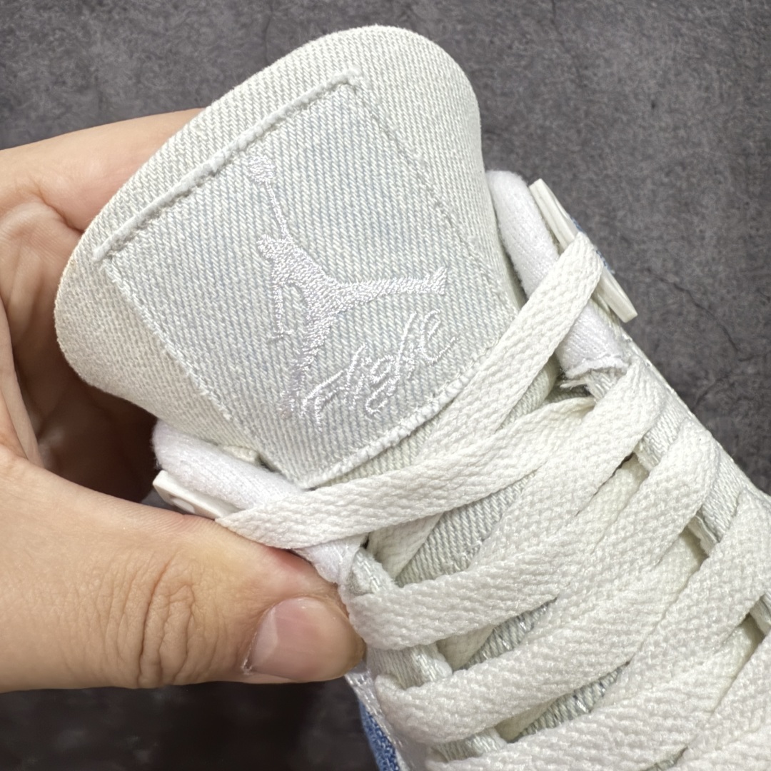 图片[6]-【KZ纯原】Air Jordan 4 Denim \”Worn Blue\” AJ4 乔4水洗丹宁 IB6716-100  大厂纯原出品 正确细节 原材料打造 价格不杀猪 整双鞋采用深浅双色水洗丹宁面料覆盖鞋身，刻意保留粗犷车缝线与毛边做旧细节，营造自然磨损的复古韵味。  尺码：36 36.5 37.5 38 38.5 39 40 40.5 41 42 42.5 43 44 44.5 45 46 47.5-选品中心