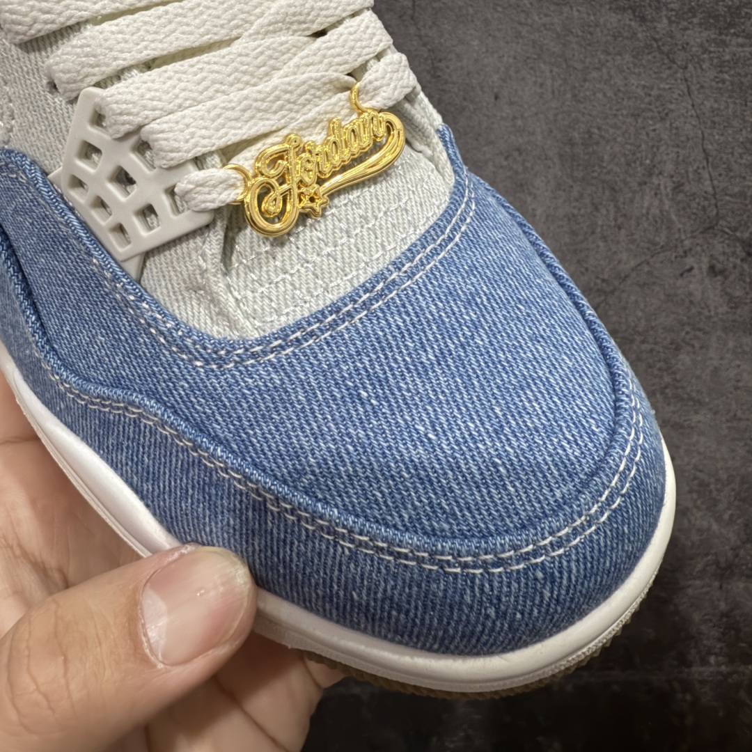图片[5]-【KZ纯原】Air Jordan 4 Denim \”Worn Blue\” AJ4 乔4水洗丹宁 IB6716-100  大厂纯原出品 正确细节 原材料打造 价格不杀猪 整双鞋采用深浅双色水洗丹宁面料覆盖鞋身，刻意保留粗犷车缝线与毛边做旧细节，营造自然磨损的复古韵味。  尺码：36 36.5 37.5 38 38.5 39 40 40.5 41 42 42.5 43 44 44.5 45 46 47.5-选品中心