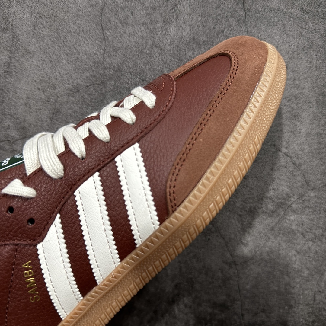图片[6]-【CG纯原】市面最顶级品质没有之一！ 此版鞋身全部采用进口原厂头层皮 原厂头层 区分市面偷工减料！ Adidas Originals Samba 桑巴德训鞋 灰红 原版原楦原材，99.999%还原度 鞋带都是原厂的，系鞋带的方式都同步ZP！ 货号：JR0892 尺码：36 36.5 37 38 38.5 39 40 40.5 41 42 42.5 43 44 44.5 45-选品中心