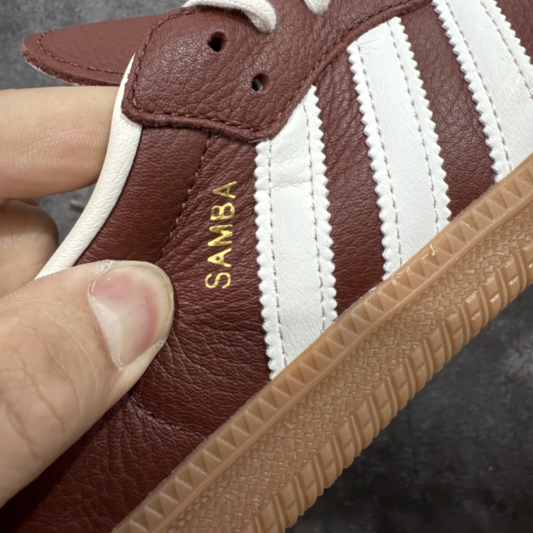 图片[3]-【CG纯原】市面最顶级品质没有之一！ 此版鞋身全部采用进口原厂头层皮 原厂头层 区分市面偷工减料！ Adidas Originals Samba 桑巴德训鞋 灰红 原版原楦原材，99.999%还原度 鞋带都是原厂的，系鞋带的方式都同步ZP！ 货号：JR0892 尺码：36 36.5 37 38 38.5 39 40 40.5 41 42 42.5 43 44 44.5 45-选品中心
