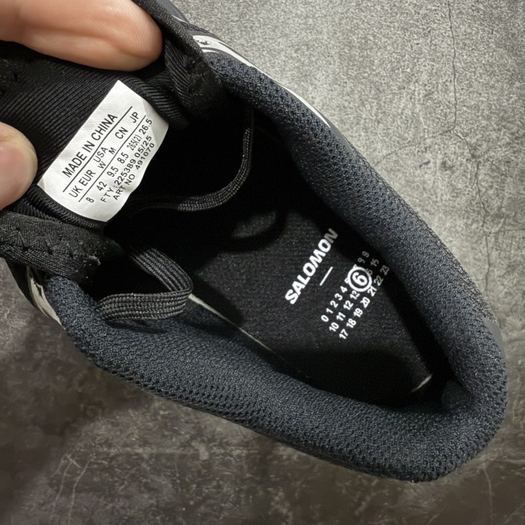 图片[7]-【纯原版】 MM6 Maison Margiela x SALOMON 萨洛蒙 XT-6网布绒面革 舒适 低帮 生活休闲鞋 男女款 黑色 纯原外贸平台特供订单 全套原纸板楦头开发 原厂特供网布配套加持 确保原汁原味 完美呈现版型 原档数据独家私模五层组合大底 原装Ortholite轻量化鞋垫 原厂TPU锁扣 进口港宝加持 后跟自然饱满 还原公司包裹性 尺码： 36-45-选品中心