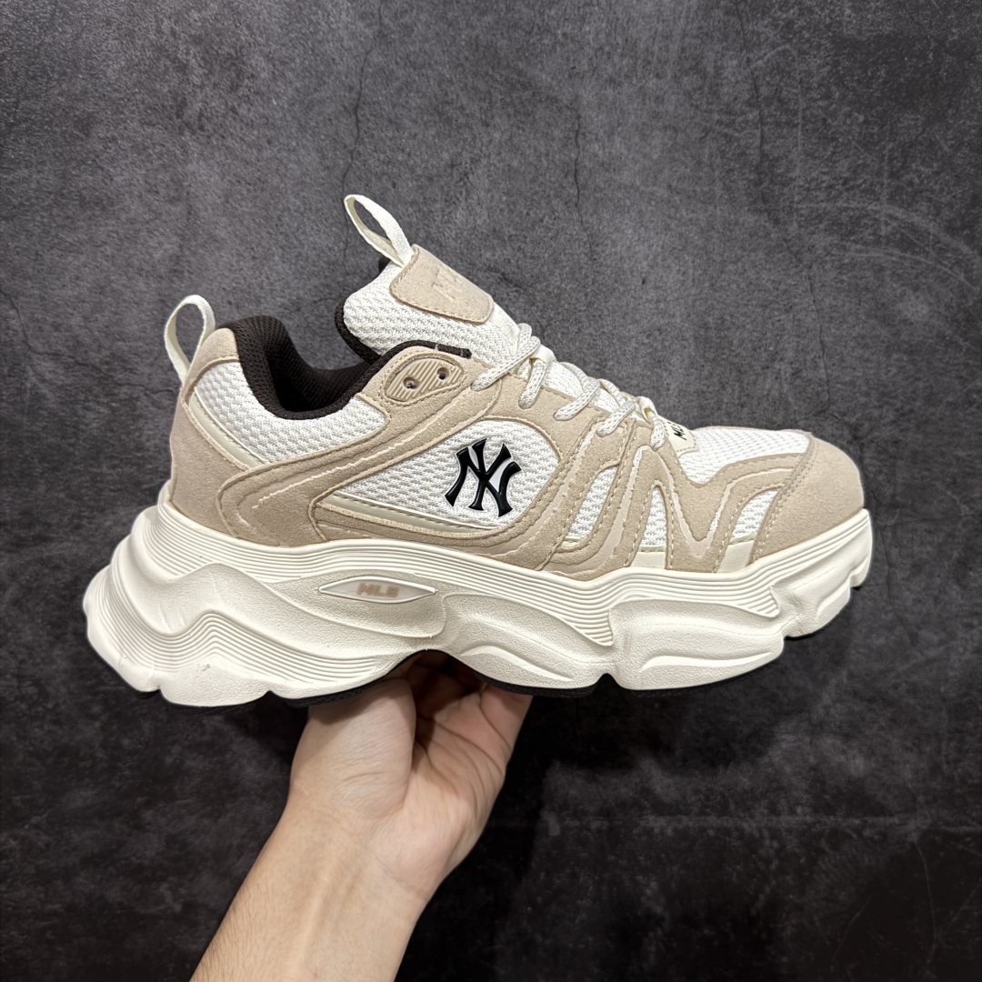 【纯原版】MLB Winner Chunky 25新款 NY百搭舒适休闲潮流运动厚底增高 防滑耐磨 低帮 老爹鞋 男女同款 潮流厚底时尚街头赛博皮面老爹鞋 MLB官方同步出货 虞书欣等众多潮流明星同款 高弹双层MD大底 原楦原档案数据开发版型（完美鞋头弧度/后套收口效果🆚市面文案版本‼️） 原厂立体填充鞋舌海绵 中底注胶孔原数据开发模具大底原厂转印标市面上唯一纯原版本 原材料打造 内增高6cm 原厂1：1模具开发 原厂进口纳米材质 原厂 全套手提袋 原盒雷射防伪标包装 天猫订单品质 官网尺码：35 36 36.5 37.5 38 38.5 39 40 40.5 41 42 42.5 43 44 45-选品中心