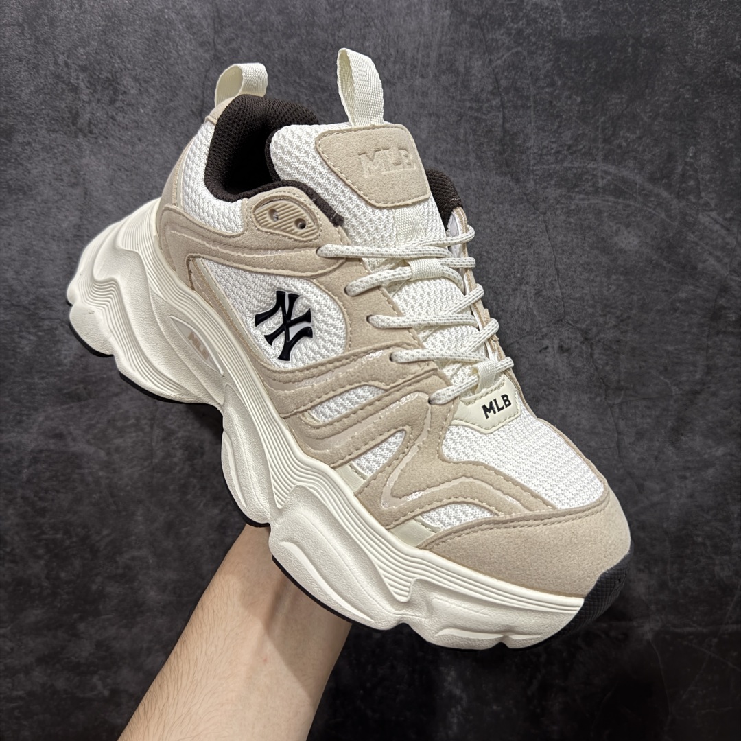 图片[3]-【纯原版】MLB Winner Chunky 25新款 NY百搭舒适休闲潮流运动厚底增高 防滑耐磨 低帮 老爹鞋 男女同款 潮流厚底时尚街头赛博皮面老爹鞋 MLB官方同步出货 虞书欣等众多潮流明星同款 高弹双层MD大底 原楦原档案数据开发版型（完美鞋头弧度/后套收口效果🆚市面文案版本‼️） 原厂立体填充鞋舌海绵 中底注胶孔原数据开发模具大底原厂转印标市面上唯一纯原版本 原材料打造 内增高6cm 原厂1：1模具开发 原厂进口纳米材质 原厂 全套手提袋 原盒雷射防伪标包装 天猫订单品质 官网尺码：35 36 36.5 37.5 38 38.5 39 40 40.5 41 42 42.5 43 44 45-选品中心