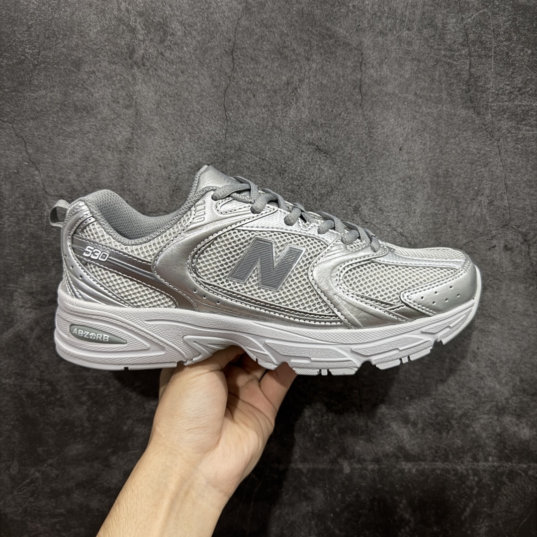 【DT版本】新百伦NB New Balance MR530 银色 MR530ZGS 全套原楦原纸板原厂数据开发 原厂网纱 原装进口皮料正确卡色 正确中底拉帮中底网布细节 冲裁组合 匠心打造 耗时两个月开发完成 工艺极其复杂难度可想而知 新开独立私模大底 全网唯一正确做旧组合大底 高端零售专供产物 尺码：36 37 37.5 38 38.5 39.5 40 40.5 41.5 42 42.5 43 44 44.5-选品中心