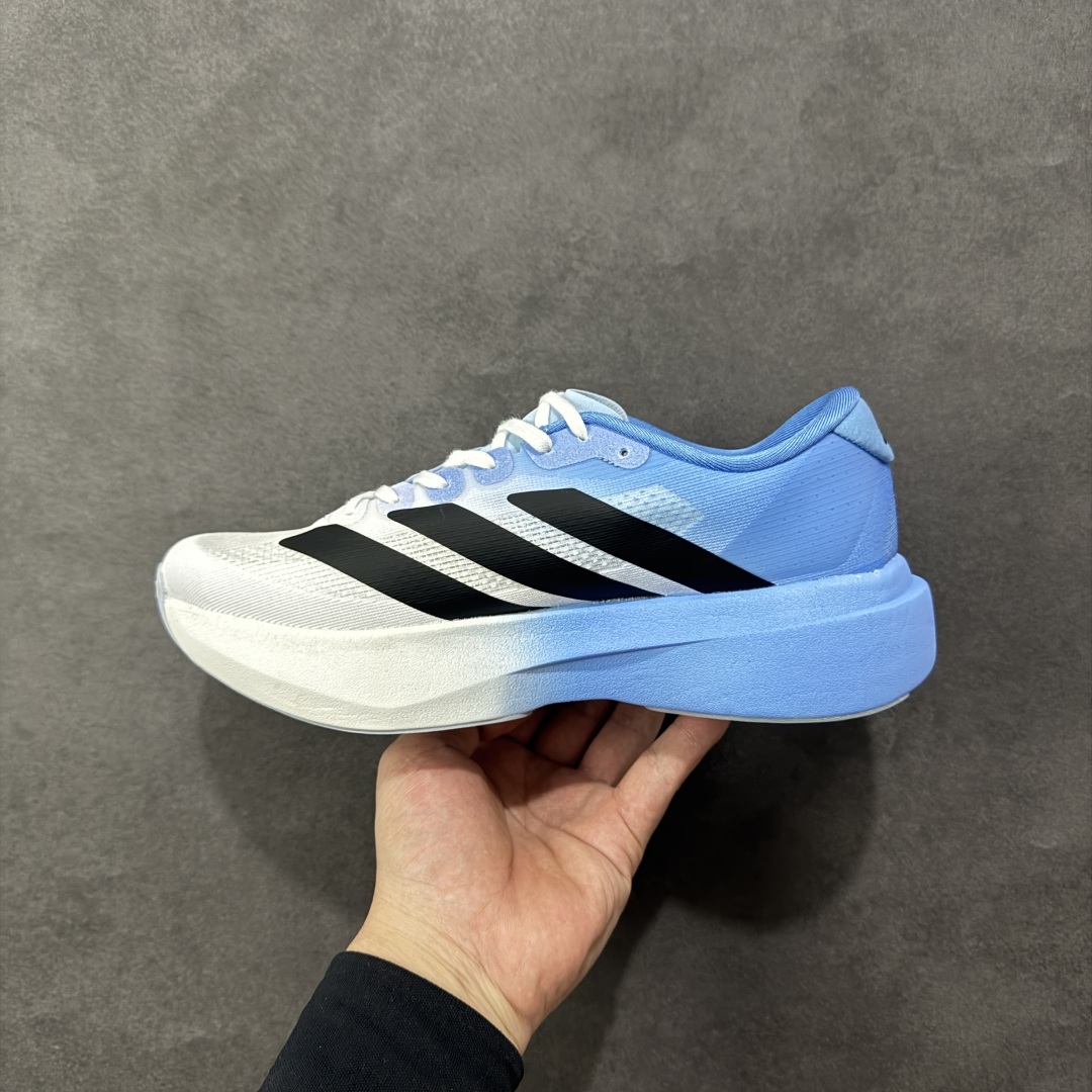 图片[2]-【公司级】Ad Adizero Evo SL 轻盈跑鞋 耐磨减震专业跑步鞋 冲向目标，一路向前，不断挑战和突破自我 无论是平时训练还是马拉松，让这款adidas跑步鞋伴你畅快开跑 兼具舒适性和结构感，搭载Lightstrike科技，为步伐注入活力 货号：JH6205 尺码：36 36.5 37 38 38.5 39 40 40.5 41 42 42.5 43 44 44.5 45 46 编码：FSB210220-选品中心