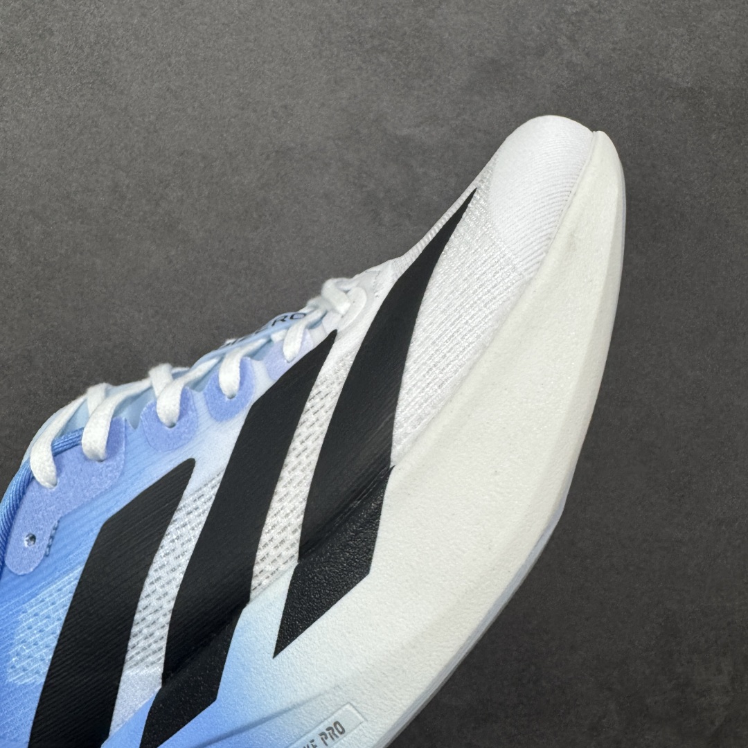 图片[5]-【公司级】Ad Adizero Evo SL 轻盈跑鞋 耐磨减震专业跑步鞋 冲向目标，一路向前，不断挑战和突破自我 无论是平时训练还是马拉松，让这款adidas跑步鞋伴你畅快开跑 兼具舒适性和结构感，搭载Lightstrike科技，为步伐注入活力 货号：JH6205 尺码：36 36.5 37 38 38.5 39 40 40.5 41 42 42.5 43 44 44.5 45 46 编码：FSB210220-选品中心