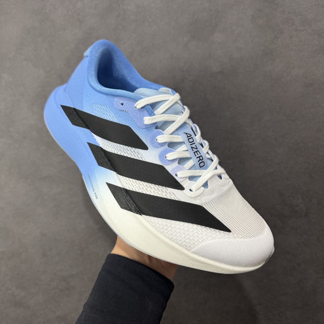 图片[3]-【公司级】Ad Adizero Evo SL 轻盈跑鞋 耐磨减震专业跑步鞋 冲向目标，一路向前，不断挑战和突破自我 无论是平时训练还是马拉松，让这款adidas跑步鞋伴你畅快开跑 兼具舒适性和结构感，搭载Lightstrike科技，为步伐注入活力 货号：JH6205 尺码：36 36.5 37 38 38.5 39 40 40.5 41 42 42.5 43 44 44.5 45 46 编码：FSB210220-选品中心