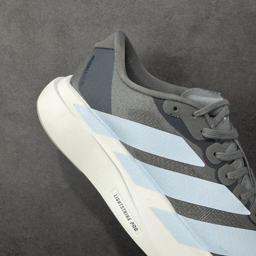 图片[6]-【公司级】Ad Adizero Evo SL 轻盈跑鞋 耐磨减震专业跑步鞋 冲向目标，一路向前，不断挑战和突破自我 无论是平时训练还是马拉松，让这款adidas跑步鞋伴你畅快开跑 兼具舒适性和结构感，搭载Lightstrike科技，为步伐注入活力 货号：JS4489 尺码：36 36.5 37 38 38.5 39 40 40.5 41 42 42.5 43 44 44.5 45 46 编码：FSB210220-选品中心