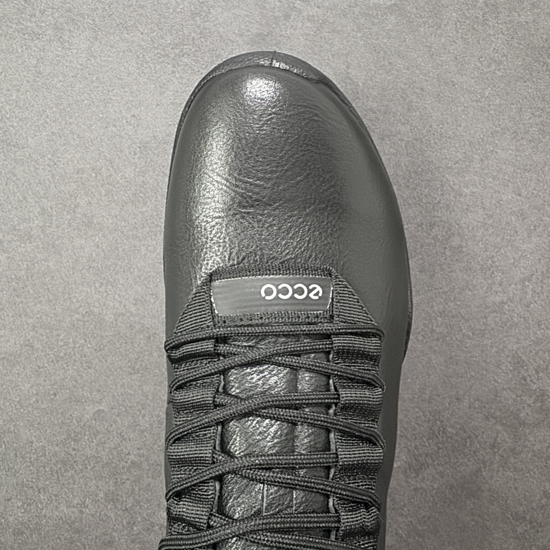 图片[8]-【纯原头层版】ECCO Biom 2025款 爱步 健步 低帮 黑色 圆通系带户外运动登山鞋徒步鞋 经典和现代工艺品质融合 精选小牛皮面料 百搭休闲老爹鞋 舒适性相当不错 版型楦型非常到位上脚 专柜热销款 独有鞋型设计 特有Logo车边 特别有型 北欧风格 舒适 休闲保暖 超弹性 耐磨 减震 按摩大底(PU+TPU 组合） 货号：800424-01001 尺码：39-45 编码：YBB310320-选品中心