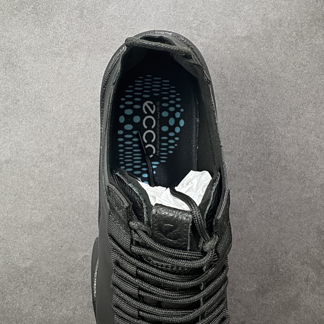 图片[7]-【纯原头层版】ECCO Biom 2025款 爱步 健步 低帮 黑色 圆通系带户外运动登山鞋徒步鞋 经典和现代工艺品质融合 精选小牛皮面料 百搭休闲老爹鞋 舒适性相当不错 版型楦型非常到位上脚 专柜热销款 独有鞋型设计 特有Logo车边 特别有型 北欧风格 舒适 休闲保暖 超弹性 耐磨 减震 按摩大底(PU+TPU 组合） 货号：800424-01001 尺码：39-45 编码：YBB310320-选品中心