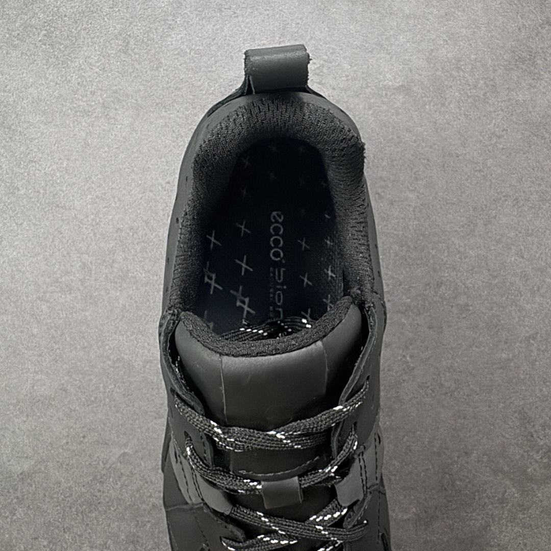 图片[7]-【纯原头层版】ECCO Biom 2025款 爱步 健步 低帮 黑色 圆通系带户外运动登山鞋徒步鞋 经典和现代工艺品质融合 精选小牛皮面料 百搭休闲老爹鞋 舒适性相当不错 版型楦型非常到位上脚 专柜热销款 独有鞋型设计 特有Logo车边 特别有型 北欧风格 舒适 休闲保暖 超弹性 耐磨 减震 按摩大底(PU+TPU 组合） 货号：830844-51052 尺码：39-45 编码：YBB310320-选品中心