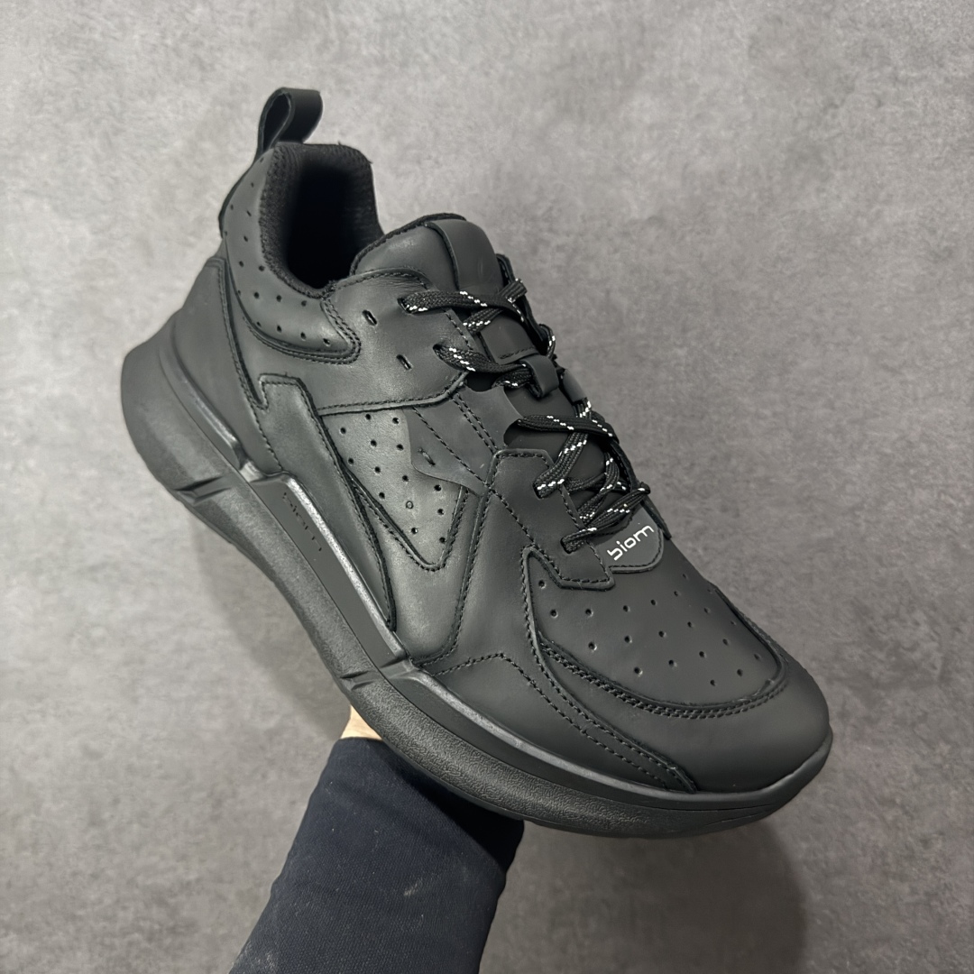 图片[3]-【纯原头层版】ECCO Biom 2025款 爱步 健步 低帮 黑色 圆通系带户外运动登山鞋徒步鞋 经典和现代工艺品质融合 精选小牛皮面料 百搭休闲老爹鞋 舒适性相当不错 版型楦型非常到位上脚 专柜热销款 独有鞋型设计 特有Logo车边 特别有型 北欧风格 舒适 休闲保暖 超弹性 耐磨 减震 按摩大底(PU+TPU 组合） 货号：830844-51052 尺码：39-45 编码：YBB310320-选品中心