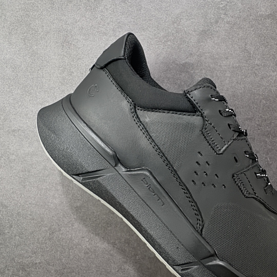 图片[6]-【纯原头层版】ECCO Biom 2025款 爱步 健步 低帮 黑色 圆通系带户外运动登山鞋徒步鞋 经典和现代工艺品质融合 精选小牛皮面料 百搭休闲老爹鞋 舒适性相当不错 版型楦型非常到位上脚 专柜热销款 独有鞋型设计 特有Logo车边 特别有型 北欧风格 舒适 休闲保暖 超弹性 耐磨 减震 按摩大底(PU+TPU 组合） 货号：830764-01001 尺码：39-45 编码：YBB310320-选品中心