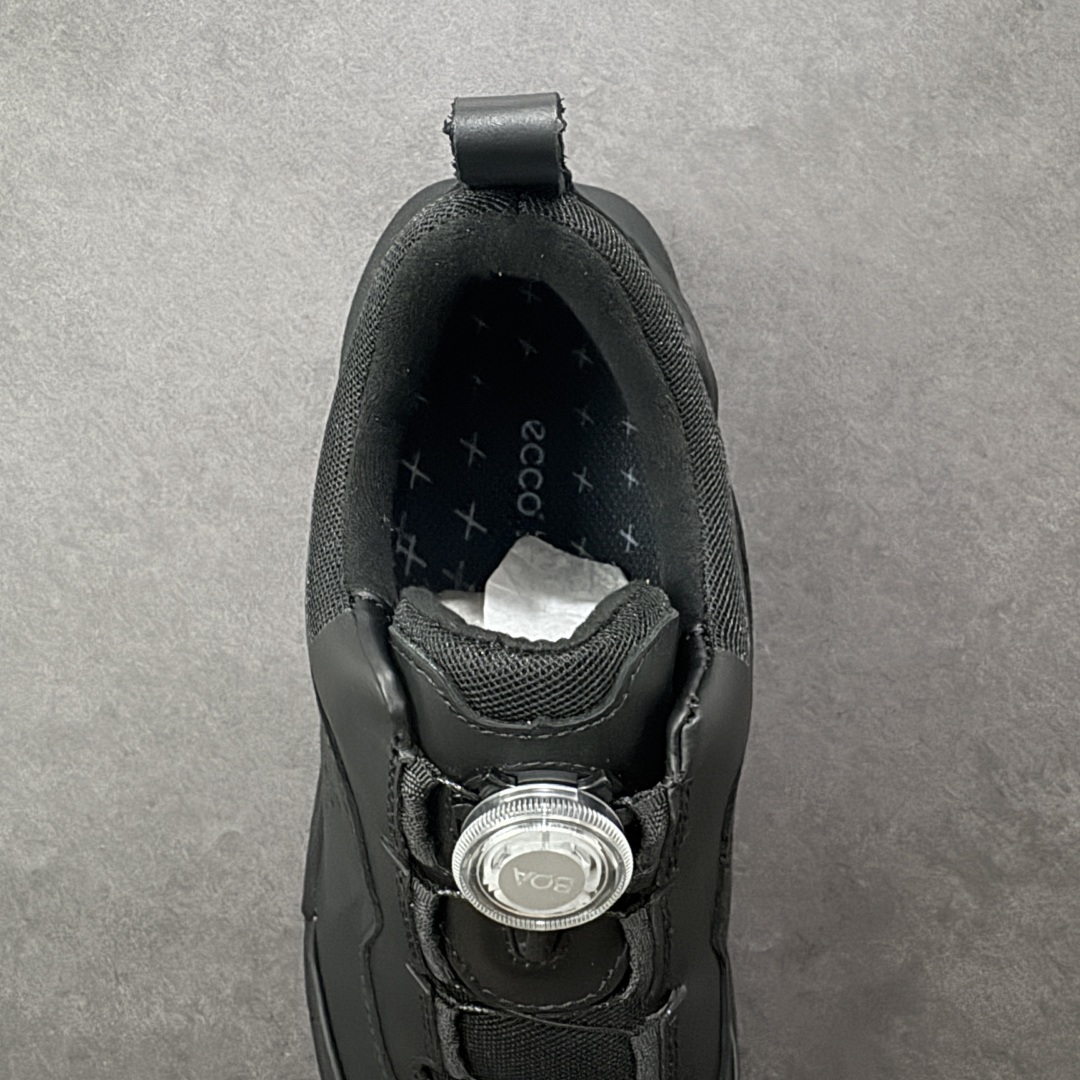 图片[7]-【纯原头层版】ECCO Biom 2025款 爱步 健步 低帮 黑色 圆通系带户外运动登山鞋徒步鞋 经典和现代工艺品质融合 精选小牛皮面料 百搭休闲老爹鞋 舒适性相当不错 版型楦型非常到位上脚 专柜热销款 独有鞋型设计 特有Logo车边 特别有型 北欧风格 舒适 休闲保暖 超弹性 耐磨 减震 按摩大底(PU+TPU 组合） 货号：830864-01001 尺码：39-45 编码：YBB310320-选品中心