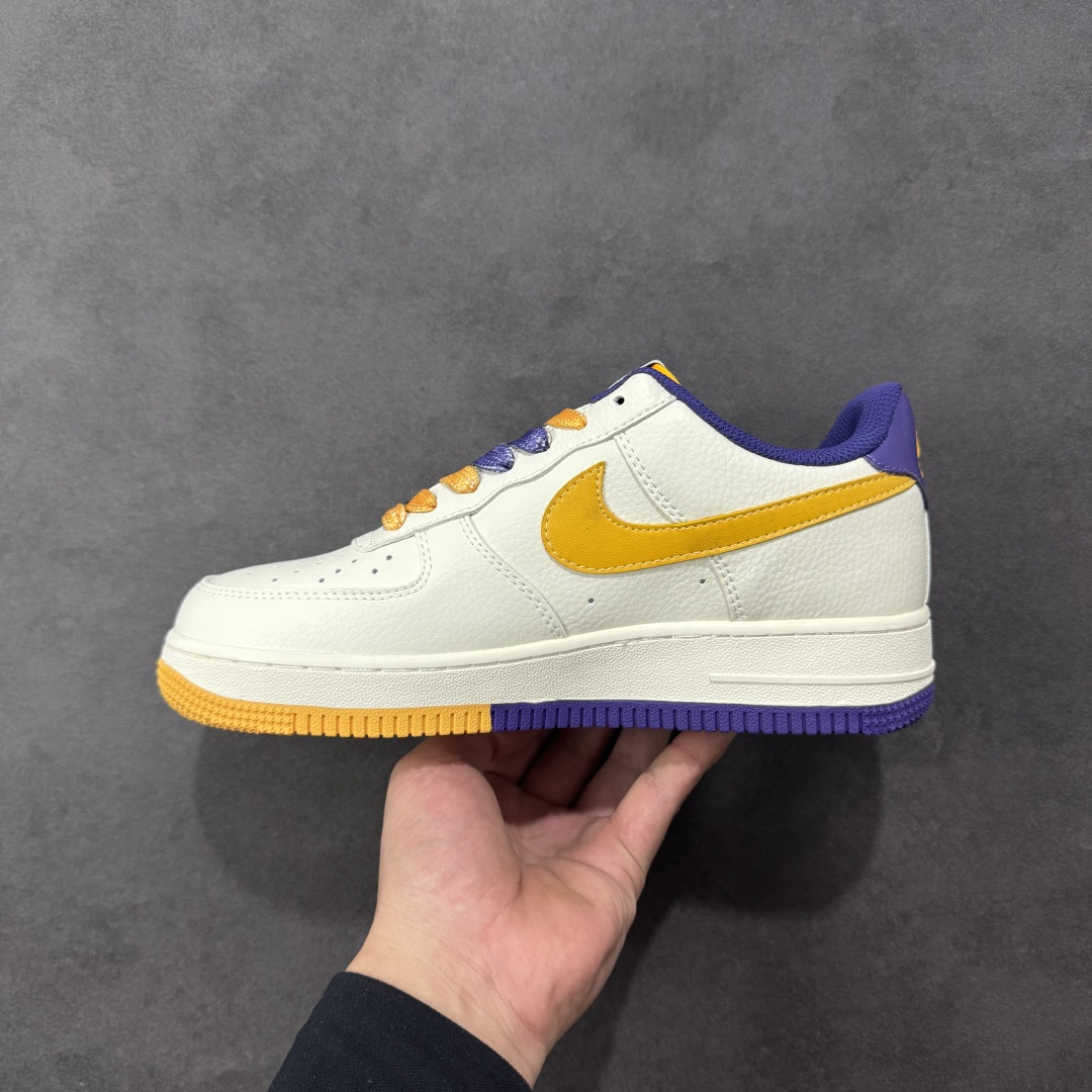 图片[2]-【定制版】Nike Air Force 1\’07 Low NBA联名 紫金湖人 空军一号低帮休闲板鞋 CS5288-006  #原楦头原纸板 原装鞋盒 定制五金配件 内置全掌气垫 原厂鞋底   尺码：36 36.5 37.5 38 38.5 39 40 40.5 41 42 42.5 43 44 44.5 45 编码：HXSA310320-选品中心