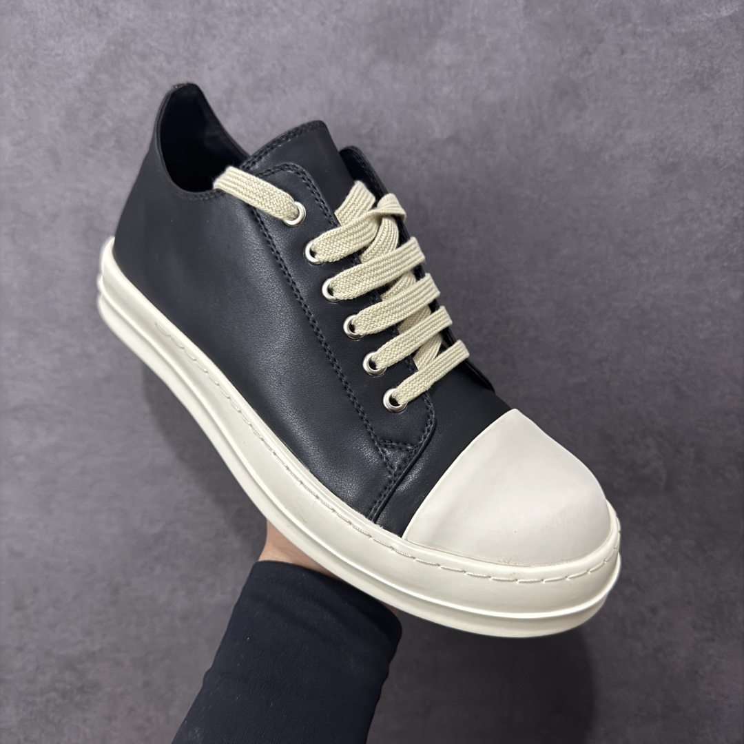 图片[3]-【广东高品质版】瑞克 欧文斯Rick owens 主线 经典西瓜头 RO低帮 广东大厂出品 全头层皮料 原版开发 版型不错 配件齐全 性价比十足 尺码：35 36 37 38 39 40 41 42 43 44 45 45-选品中心