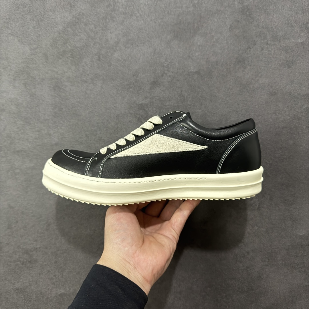 图片[2]-【广东高品质版】瑞克 欧文斯Rick owens 主线 经典西瓜头 RO低帮 广东大厂出品 全头层皮料 原版开发 版型不错 配件齐全 性价比十足 尺码：35 36 37 38 39 40 41 42 43 44 45 45-选品中心