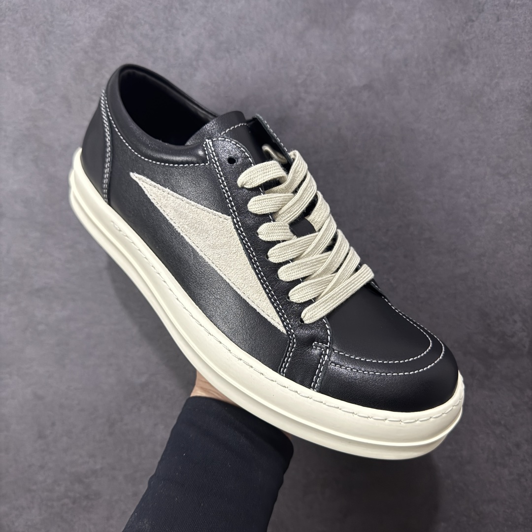 图片[3]-【广东高品质版】瑞克 欧文斯Rick owens 主线 经典西瓜头 RO低帮 广东大厂出品 全头层皮料 原版开发 版型不错 配件齐全 性价比十足 尺码：35 36 37 38 39 40 41 42 43 44 45 45-选品中心