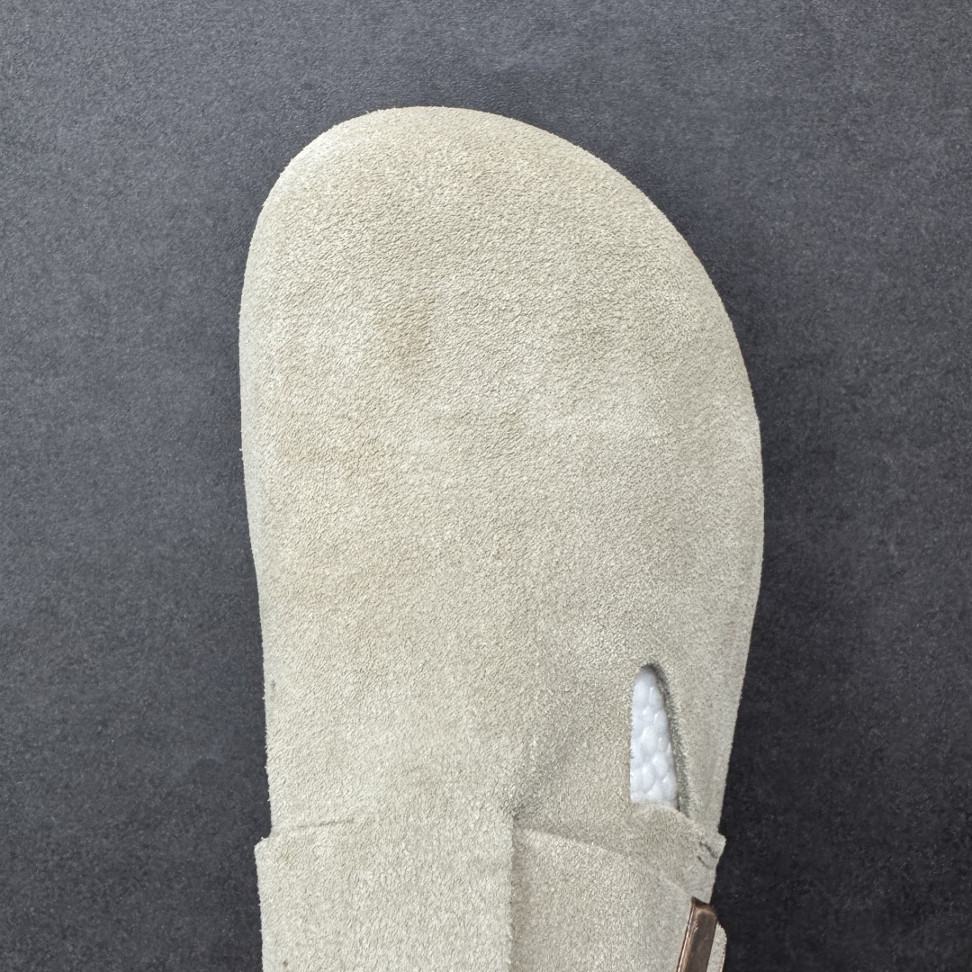 图片[8]-【莞产版本】勃肯 全包式懒人单鞋 博肯Birkenstock Birkenstock London Suede Leather 伦敦系列包头平底复古软木底休闲拖鞋 舒适又时髦,潮人都在穿!德国百年知名鞋履，中底鞋床搭载波状外形缓震软木橡胶#外置EVA轻量片装外底❗ 尺码：35 36 37 38 39 40 41 42 43 44 45 46-选品中心