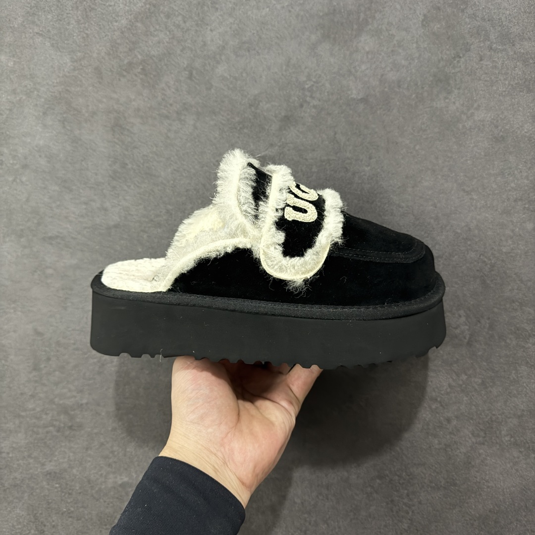 【代购版】UGG秋冬最新款OB938系列法式羊毛刺绣毛毛拖雪地靴 采用隆丰A级澳洲进口羊皮毛一体 品牌代工厂生产线 完全遵循ZP工艺流程 代工厂原厂版师 秉承无原鞋不开发 注重每一处细节 市面最正确版 发泡大底：轻便/耐用/柔韧 Sise：35 36 37 38 39 40-选品中心