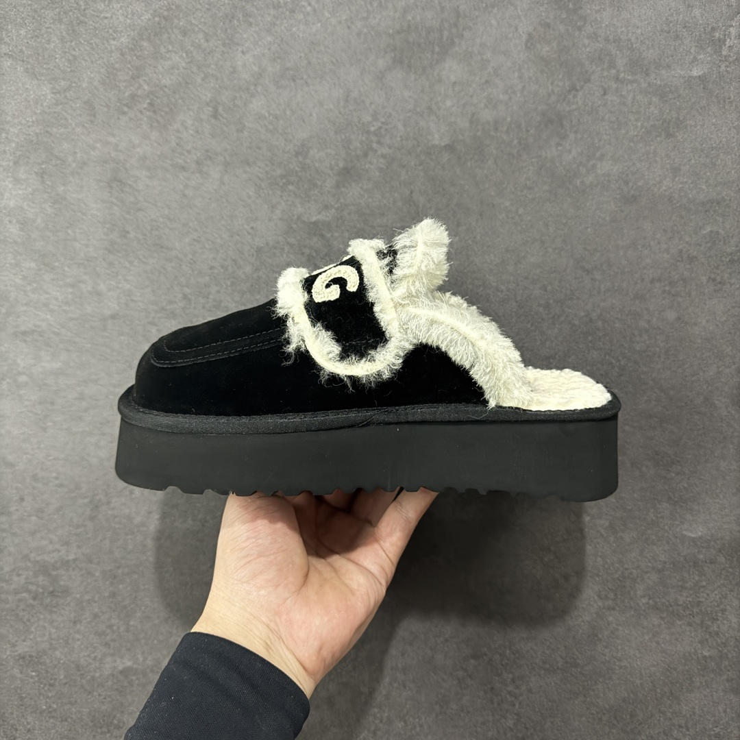 图片[2]-【代购版】UGG秋冬最新款OB938系列法式羊毛刺绣毛毛拖雪地靴 采用隆丰A级澳洲进口羊皮毛一体 品牌代工厂生产线 完全遵循ZP工艺流程 代工厂原厂版师 秉承无原鞋不开发 注重每一处细节 市面最正确版 发泡大底：轻便/耐用/柔韧 Sise：35 36 37 38 39 40-选品中心