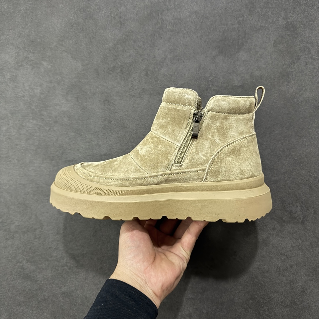 图片[2]-【莞产版本】最新官方改版新款 平台外贸专供 UGG ULTRA MINI PLATFORM 男士短靴冬季中性雪地鞋 U9807 十年品牌制鞋代工厂生产线出品 注重每一处细节 隆丰A级羊皮毛一体 完全遵循ZP工艺流程打造 尺码：39-44-选品中心