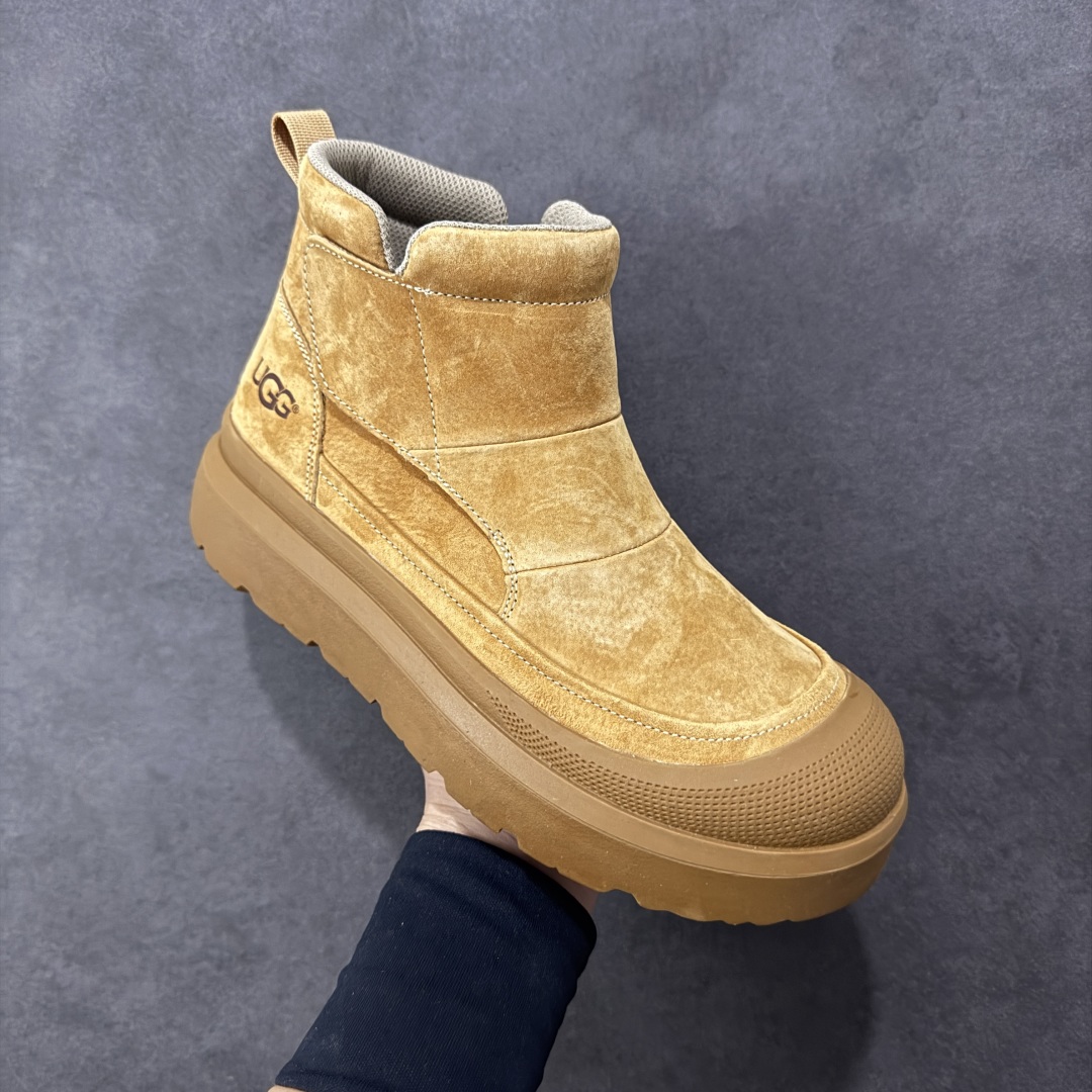 图片[3]-【莞产版本】最新官方改版新款 平台外贸专供 UGG ULTRA MINI PLATFORM 男士短靴冬季中性雪地鞋 U9807 十年品牌制鞋代工厂生产线出品 注重每一处细节 隆丰A级羊皮毛一体 完全遵循ZP工艺流程打造 尺码：39-44-选品中心