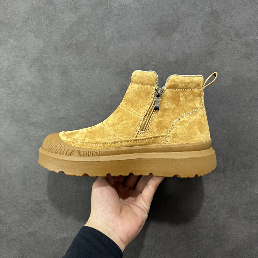 图片[2]-【莞产版本】最新官方改版新款 平台外贸专供 UGG ULTRA MINI PLATFORM 男士短靴冬季中性雪地鞋 U9807 十年品牌制鞋代工厂生产线出品 注重每一处细节 隆丰A级羊皮毛一体 完全遵循ZP工艺流程打造 尺码：39-44-选品中心
