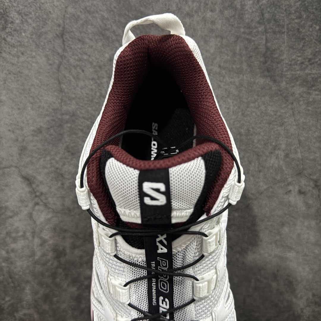 图片[8]-【S版纯原】SALOMON XA Pro 3D ADV 萨洛蒙潮流越野机能户外功能鞋 白粉 478676 全新版本出货 性价比拉满 品质 细节 材料都是肉眼可以见！ 售前售后也是其它工厂无法匹敌！ 纯原外贸平台特供订单 耗时半年巨作 全套原纸板楦头开发 原厂特供网布配套加持 确保原汁原味 完美呈现版型 原档数据独家私模五层组合大底 男女鞋同步官方 原装Ortholite轻量化鞋垫 中底布带钢印编号 原厂TPU锁扣 进口港宝加持 后跟自然饱满 还原公司包裹性 鞋面采用SENSIFT贴合技术 全方位贴合包裹脚型 鞋跟部鞋底牵引设计 提供强大的抓地性能 更适应野外崎岖不平的道路 其3D ADVANCED CHASSIS底盘 材料轻量大化 钉齿设计更具稳定性 防护性 鞋底易磨损区运用CONTAGRIP高耐磨材料 应对城市硬质路面长距离跑考验 尺码：36 36.5 37.5 38 38.5 39 40 40.5 41 42 42.5 43 44 44.5 45-选品中心