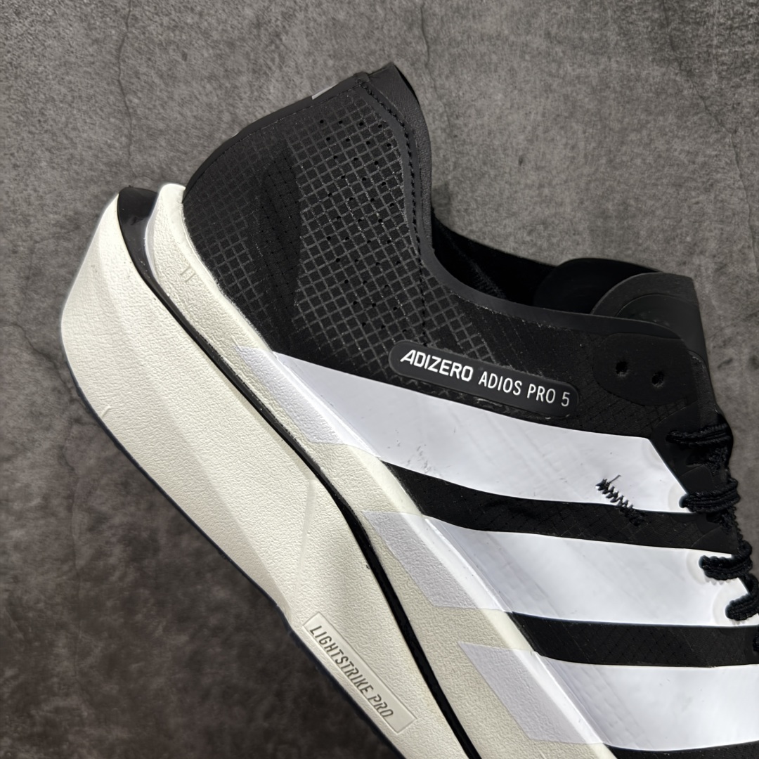 图片[7]-【纯原真碳】Adidas Adizero Adios Pro 5 M 阿迪达斯 耐磨减震专业跑步鞋 无论是平时训练还是马拉松 让这款跑步鞋伴你畅快开跑 兼具舒适性和结构感 搭载Lightstrike科技 为步伐注入活力 尺码40-45 货号：JR1671-选品中心