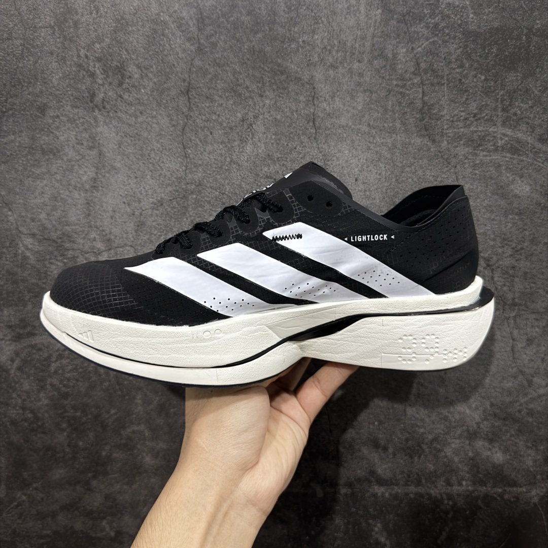 图片[2]-【纯原真碳】Adidas Adizero Adios Pro 5 M 阿迪达斯 耐磨减震专业跑步鞋 无论是平时训练还是马拉松 让这款跑步鞋伴你畅快开跑 兼具舒适性和结构感 搭载Lightstrike科技 为步伐注入活力 尺码40-45 货号：JR1671-选品中心