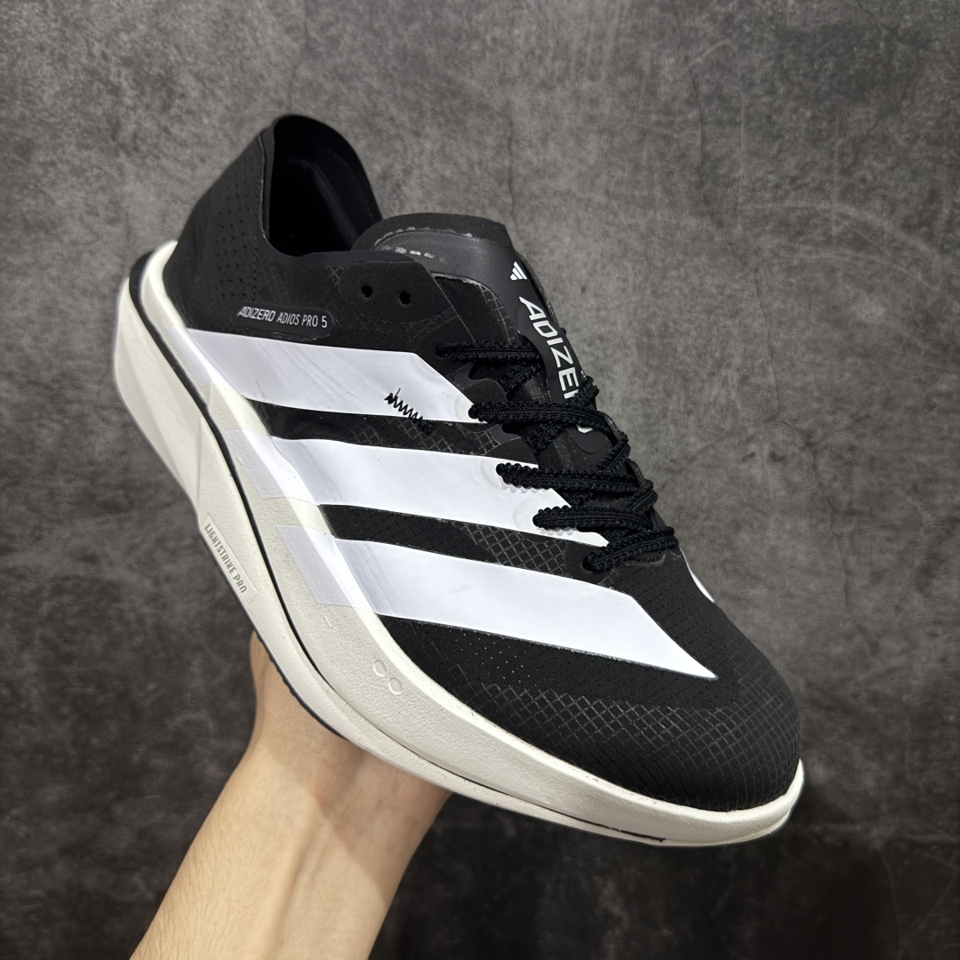 图片[3]-【纯原真碳】Adidas Adizero Adios Pro 5 M 阿迪达斯 耐磨减震专业跑步鞋 无论是平时训练还是马拉松 让这款跑步鞋伴你畅快开跑 兼具舒适性和结构感 搭载Lightstrike科技 为步伐注入活力 尺码40-45 货号：JR1671-选品中心