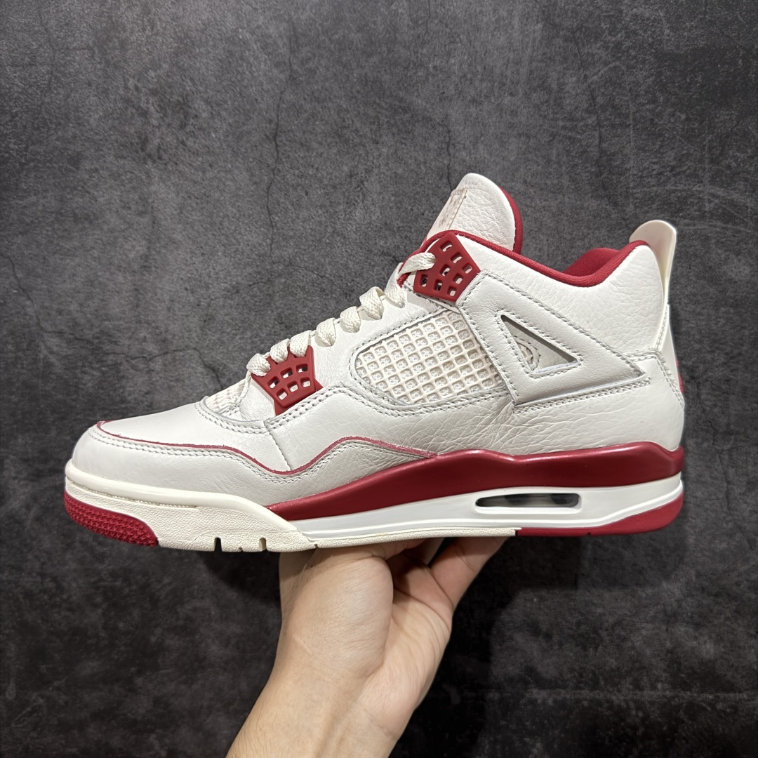 图片[2]-【原厂版】Air Jordan AJ4 白米红情人节 HV0823-108 全新升级改良 原鞋原楦原纸板同源开发 完美呈现乔4的版型 内侧正确双色网格 还原细节 原厂皮料 正确气垫颜色 正确网格工艺 正确拉帮工艺 全鞋原装材料制作 原档案原模具打造 支持全方位与正品对比 尺码：36-47.5-选品中心