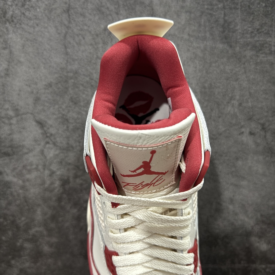 图片[8]-【原厂版】Air Jordan AJ4 白米红情人节 HV0823-108 全新升级改良 原鞋原楦原纸板同源开发 完美呈现乔4的版型 内侧正确双色网格 还原细节 原厂皮料 正确气垫颜色 正确网格工艺 正确拉帮工艺 全鞋原装材料制作 原档案原模具打造 支持全方位与正品对比 尺码：36-47.5-选品中心