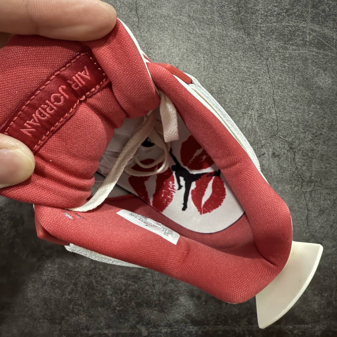 图片[7]-【原厂版】Air Jordan AJ4 白米红情人节 HV0823-108 全新升级改良 原鞋原楦原纸板同源开发 完美呈现乔4的版型 内侧正确双色网格 还原细节 原厂皮料 正确气垫颜色 正确网格工艺 正确拉帮工艺 全鞋原装材料制作 原档案原模具打造 支持全方位与正品对比 尺码：36-47.5-选品中心