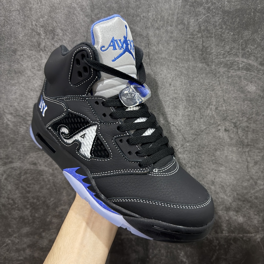 图片[3]-【外贸纯原】Awake NY x Air Jordan AJ5 联名黑蓝 DV4982-004 外贸大厂出品 匠心打造 原厂皮料原厂数据 全新纸板 模具打造 外贸 平台高端零售专供品质 品质毋庸置疑 一眼正品既视感 细节均已解码 尺码：36-47.5-选品中心