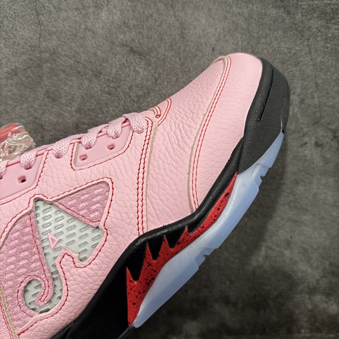 图片[6]-【外贸纯原】Awake NY x Air Jordan AJ5 联名黑粉 DV4982-600 外贸大厂出品 匠心打造 原厂皮料原厂数据 全新纸板 模具打造 外贸 平台高端零售专供品质 品质毋庸置疑 一眼正品既视感 细节均已解码 尺码：36-47.5-选品中心