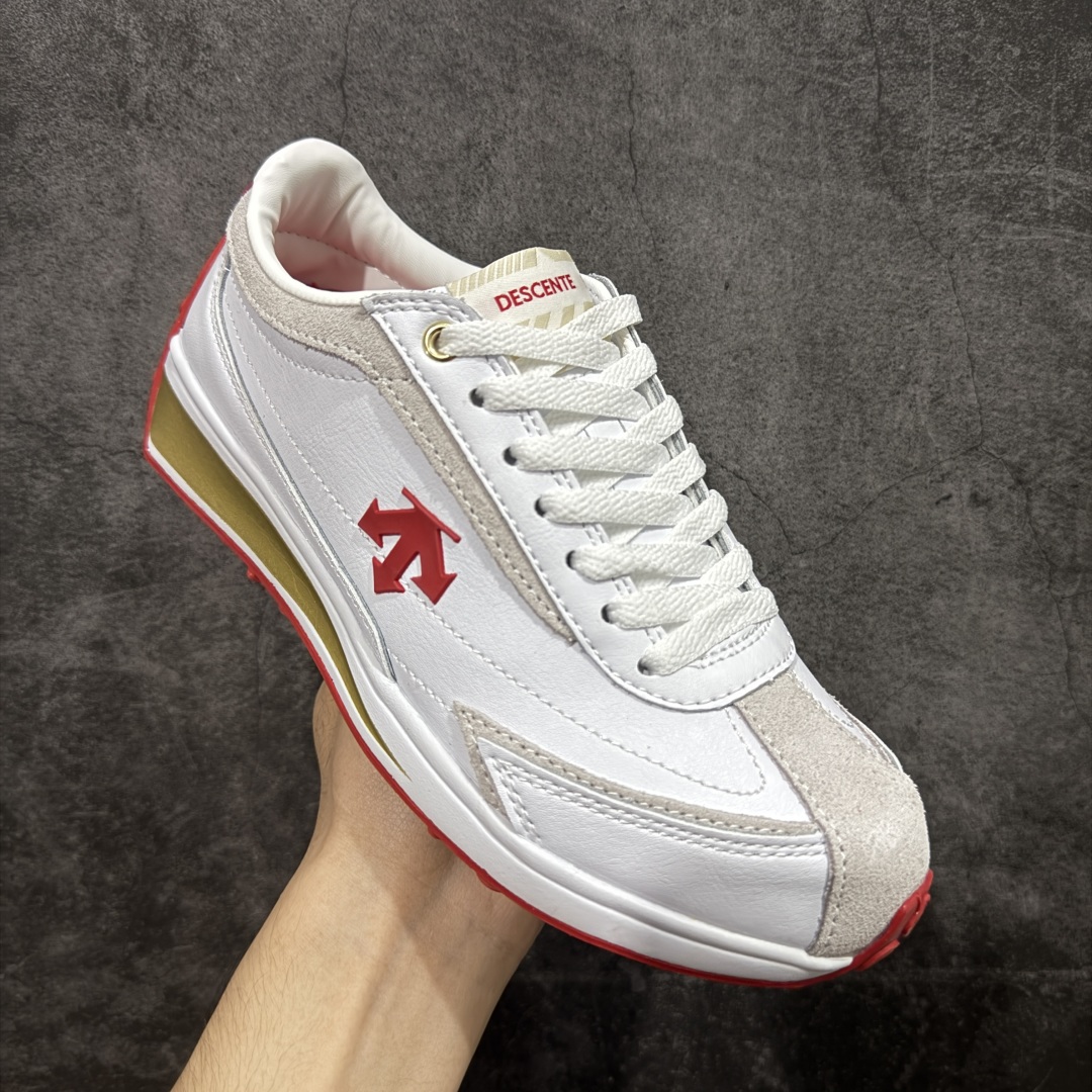 图片[3]-【纯原版】迪桑特DESCENTE Sport Style系列 CHRON RACER复古风运动休闲鞋\\t #原楦原纸版开发版型 #鞋底设计有特殊的纹理或材料，以增加摩擦力，减少滑倒的风险。 #使用耐用的材料制成，能够承受长时间的使用和摩擦，减少磨损。 尺码：36 36.5 37 38 38.5 39 40 40.5 42 42.5 43 44 44.5 45-选品中心