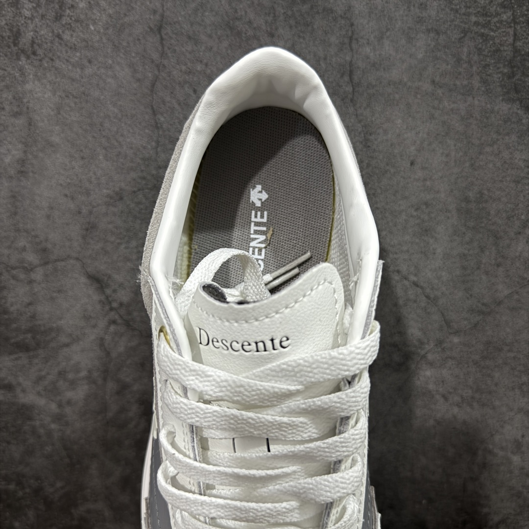 图片[8]-【纯原版】迪桑特DESCENTE Sport Style系列 CHRON RACER复古风运动休闲鞋\\t #原楦原纸版开发版型 #鞋底设计有特殊的纹理或材料，以增加摩擦力，减少滑倒的风险。 #使用耐用的材料制成，能够承受长时间的使用和摩擦，减少磨损。 尺码：36 36.5 37 38 38.5 39 40 40.5 42 42.5 43 44 44.5 45-选品中心