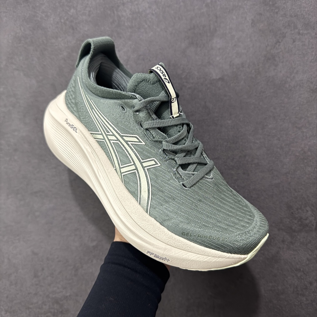 图片[3]-【公司级】Asics GEL-NIMBUS 27 复古休闲运动鞋 ASICS(亚瑟士） 是日本实业家鬼冢喜八郎创立的跑鞋运动品牌，名宇想法源自著名的拉丁谚语“AnimaSana In Corpore Sano”，意为“健全的精神寓于强健的体魄”。正如其名字的含义，ASICS亚瑟士一直坚信保持身体的健康与活力是打造健康快乐的生活方式的最佳途径。亚瑟士的跑鞋、篮球鞋等系列集专业与美貌于一身，拥有极高的热度 尺码：36 37 37.5 38 39 39.5 40 40.5 41.5 42 42.5 43.5 44 45 46 编码：AM240250-选品中心