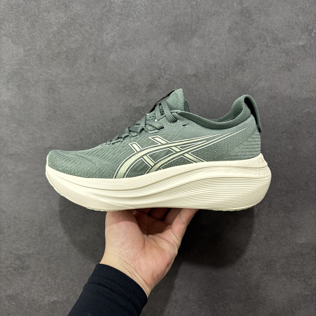 图片[2]-【公司级】Asics GEL-NIMBUS 27 复古休闲运动鞋 ASICS(亚瑟士） 是日本实业家鬼冢喜八郎创立的跑鞋运动品牌，名宇想法源自著名的拉丁谚语“AnimaSana In Corpore Sano”，意为“健全的精神寓于强健的体魄”。正如其名字的含义，ASICS亚瑟士一直坚信保持身体的健康与活力是打造健康快乐的生活方式的最佳途径。亚瑟士的跑鞋、篮球鞋等系列集专业与美貌于一身，拥有极高的热度 尺码：36 37 37.5 38 39 39.5 40 40.5 41.5 42 42.5 43.5 44 45 46 编码：AM240250-选品中心
