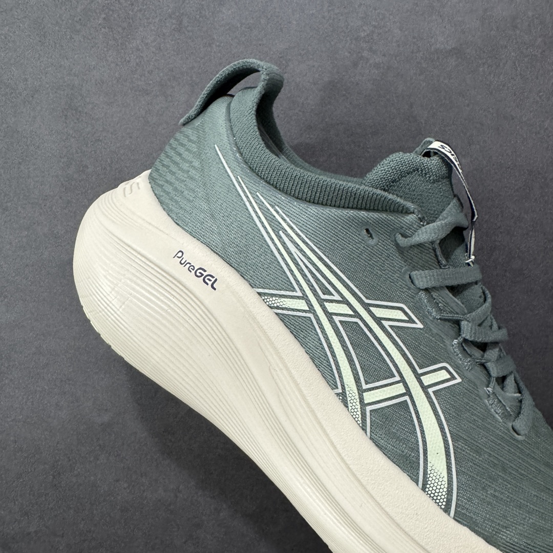 图片[6]-【公司级】Asics GEL-NIMBUS 27 复古休闲运动鞋 ASICS(亚瑟士） 是日本实业家鬼冢喜八郎创立的跑鞋运动品牌，名宇想法源自著名的拉丁谚语“AnimaSana In Corpore Sano”，意为“健全的精神寓于强健的体魄”。正如其名字的含义，ASICS亚瑟士一直坚信保持身体的健康与活力是打造健康快乐的生活方式的最佳途径。亚瑟士的跑鞋、篮球鞋等系列集专业与美貌于一身，拥有极高的热度 尺码：36 37 37.5 38 39 39.5 40 40.5 41.5 42 42.5 43.5 44 45 46 编码：AM240250-选品中心