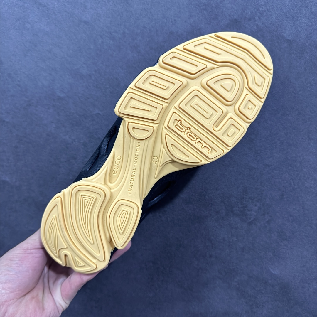 图片[9]-【纯原头层版】ECCO Biom 2025款 爱步 健步 低帮 黑色 圆通系带户外运动登山鞋徒步鞋 经典和现代工艺品质融合 精选小牛皮面料 百搭休闲老爹鞋 舒适性相当不错 版型楦型非常到位上脚 专柜热销款 独有鞋型设计 特有Logo车边 特别有型 北欧风格 舒适 休闲保暖 超弹性 耐磨 减震 按摩大底(PU+TPU 组合） 货号：800334-61092 尺码：39-45 编码：YBB310320-选品中心