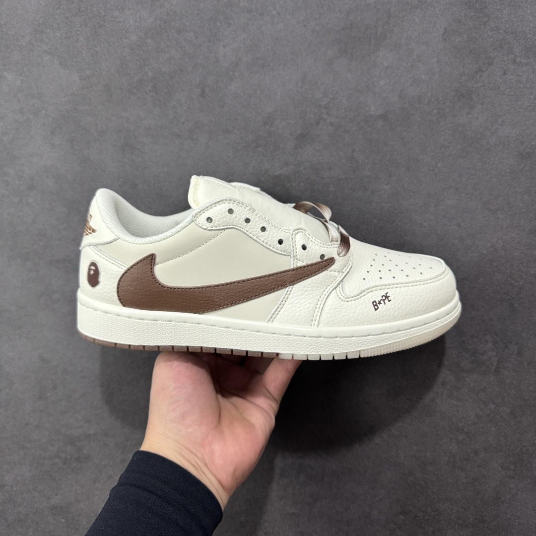 【定制版】Air Jordan 1 Low LOW OG SP AJ1 乔1 猿人头倒钩联名款 低帮复古篮球鞋 #定制鞋盒 大厂纯原品质出货 超高清洁度 皮料切割干净无任何毛边 细节完美 货号：DM7866-108 尺码：36-45-选品中心