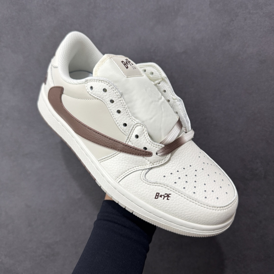 图片[3]-【定制版】Air Jordan 1 Low LOW OG SP AJ1 乔1 猿人头倒钩联名款 低帮复古篮球鞋 #定制鞋盒 大厂纯原品质出货 超高清洁度 皮料切割干净无任何毛边 细节完美 货号：DM7866-108 尺码：36-45-选品中心