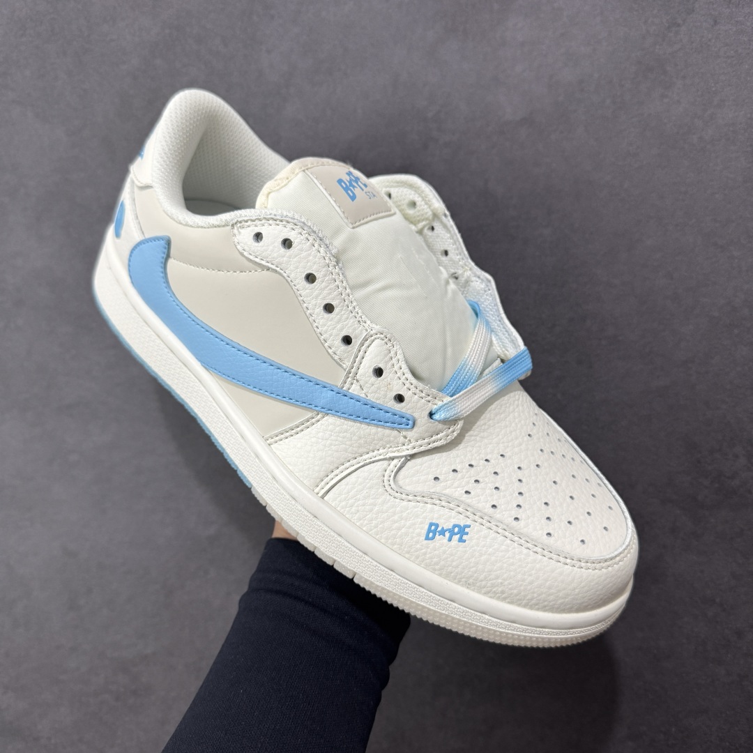 图片[3]-【定制版】Air Jordan 1 Low LOW OG SP AJ1 乔1 猿人头倒钩联名款 低帮复古篮球鞋 #定制鞋盒 大厂纯原品质出货 超高清洁度 皮料切割干净无任何毛边 细节完美 货号：DM7866-107 尺码：36-45-选品中心